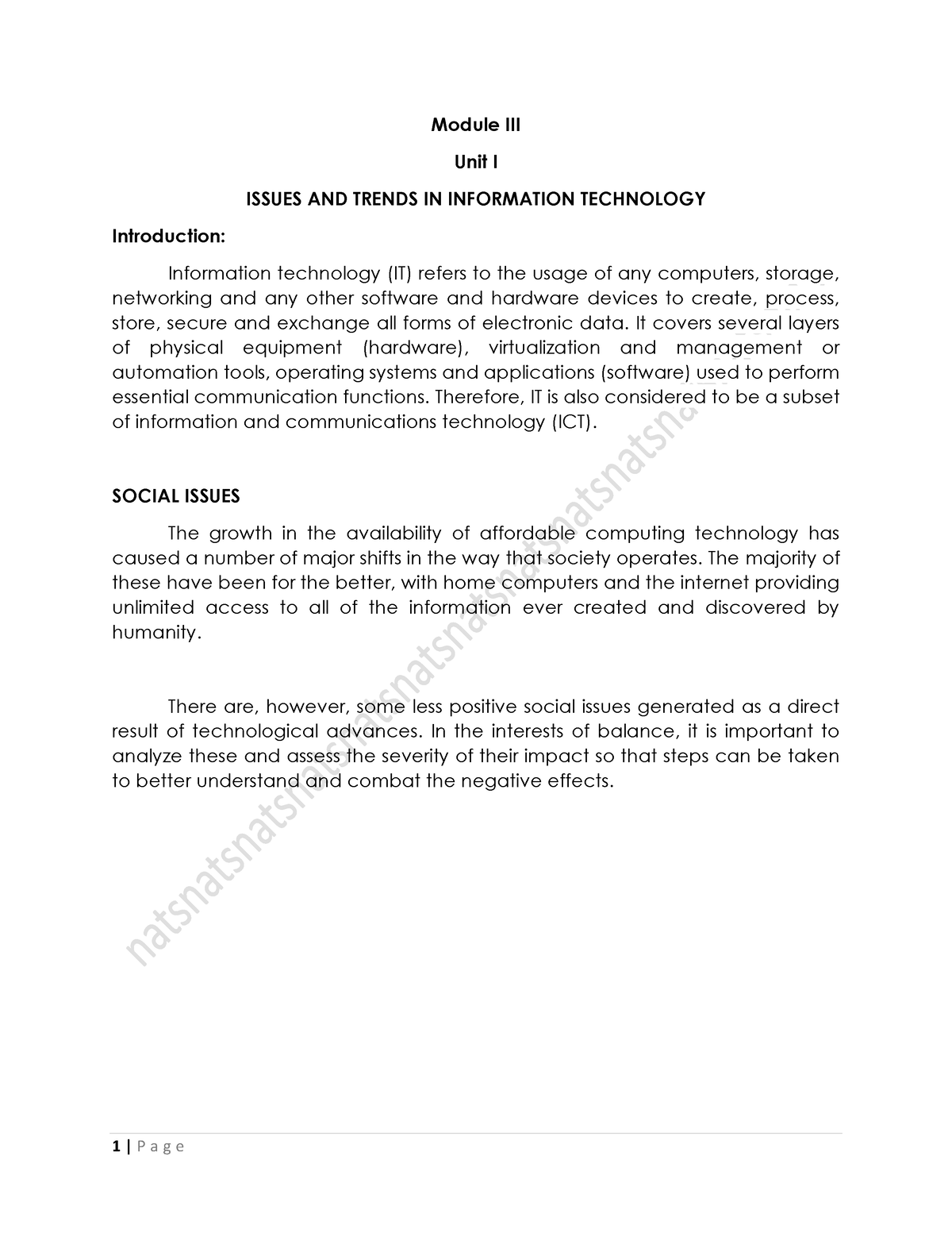 assignment 3 exploring information technology trends