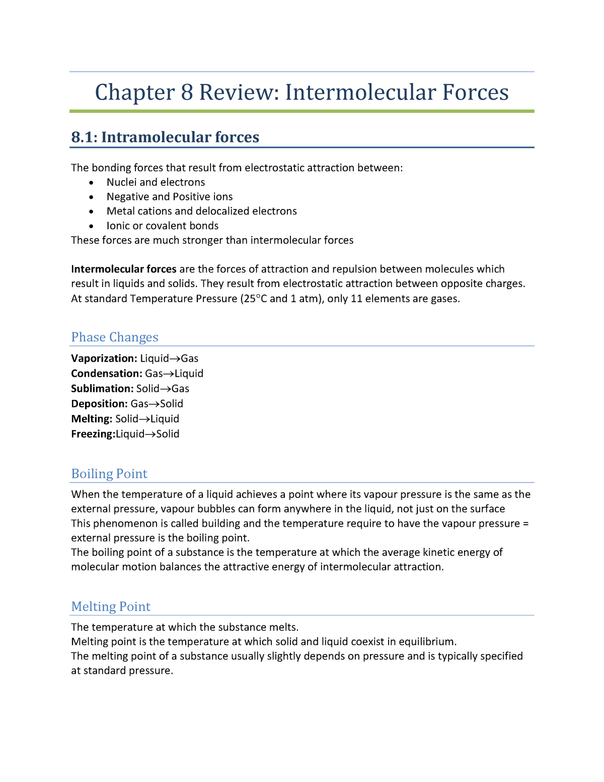 Chapter 8 Intermolecular Forces Chem 1300 U Of M Studocu - 