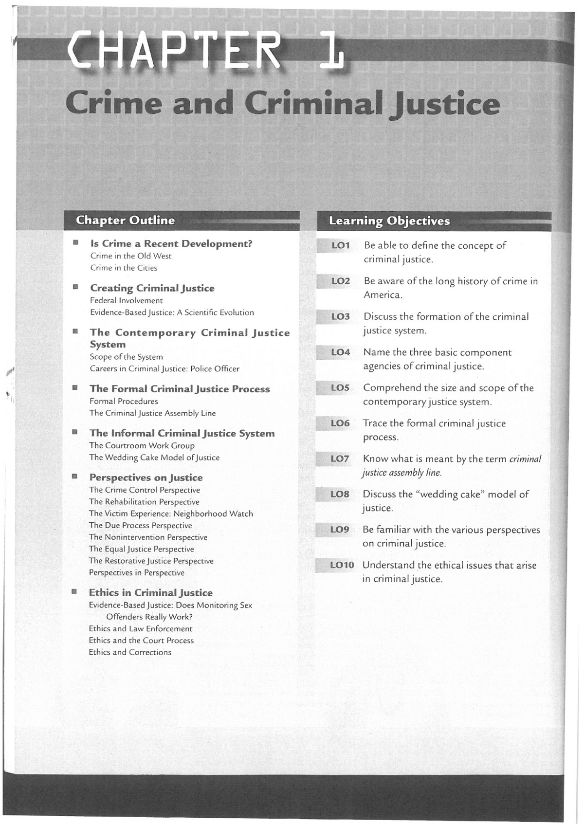 Chapter 1 - Crime And Criminal Justice Textbook Chapter - CFSD 102 ...