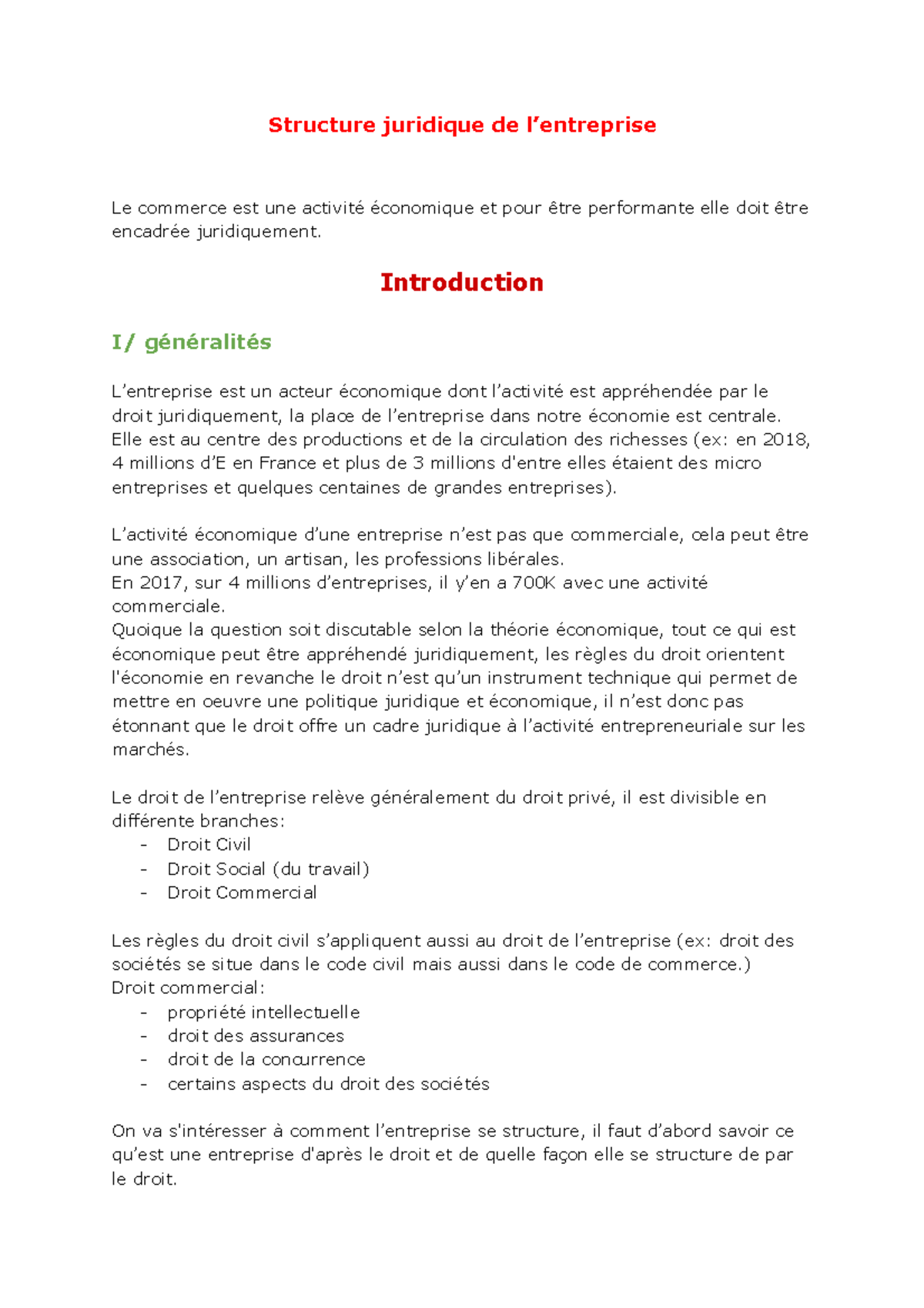 dissertation juridique le fond de commerce