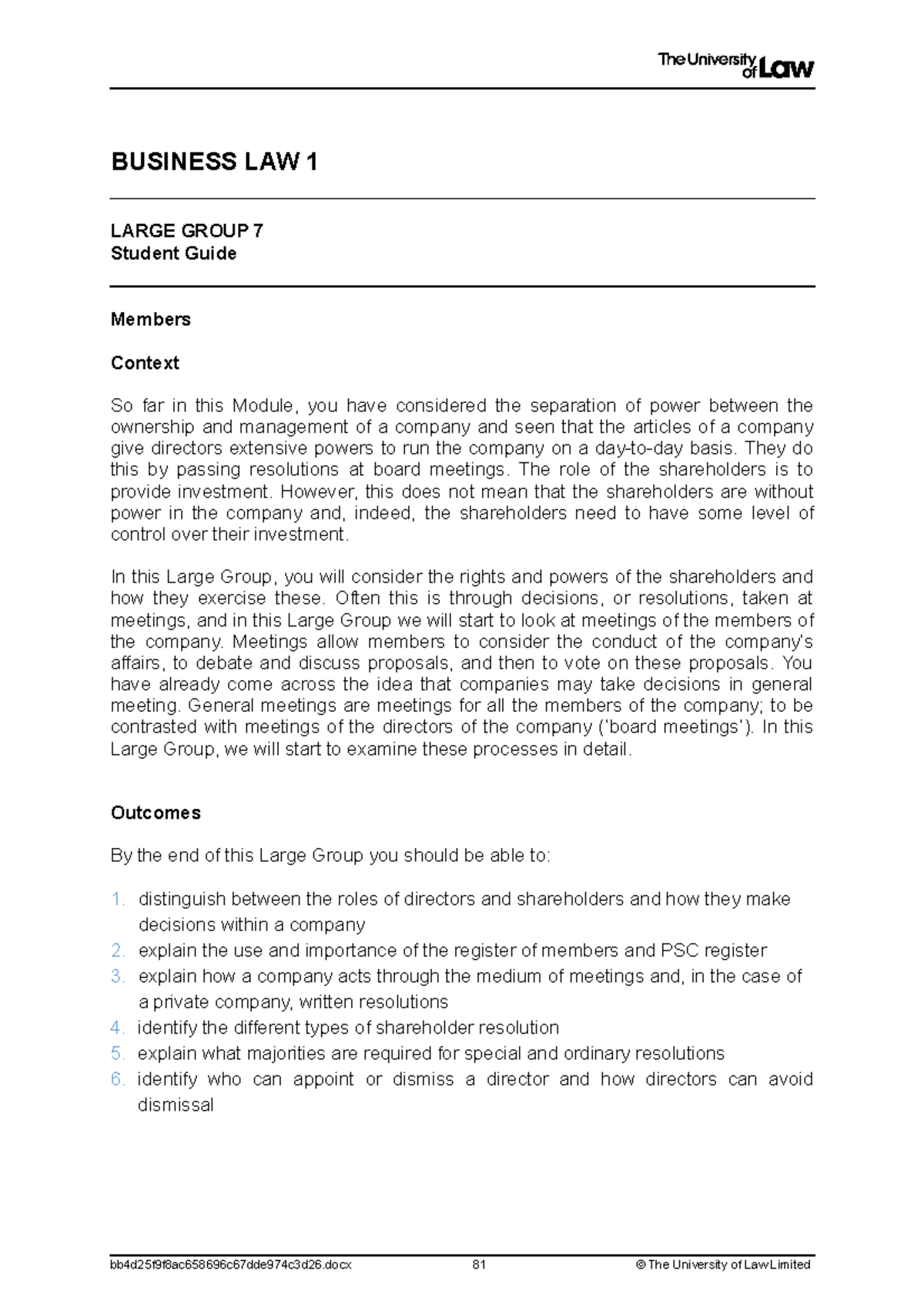 2122 bus1 lg07 ce01 student guide - Studocu