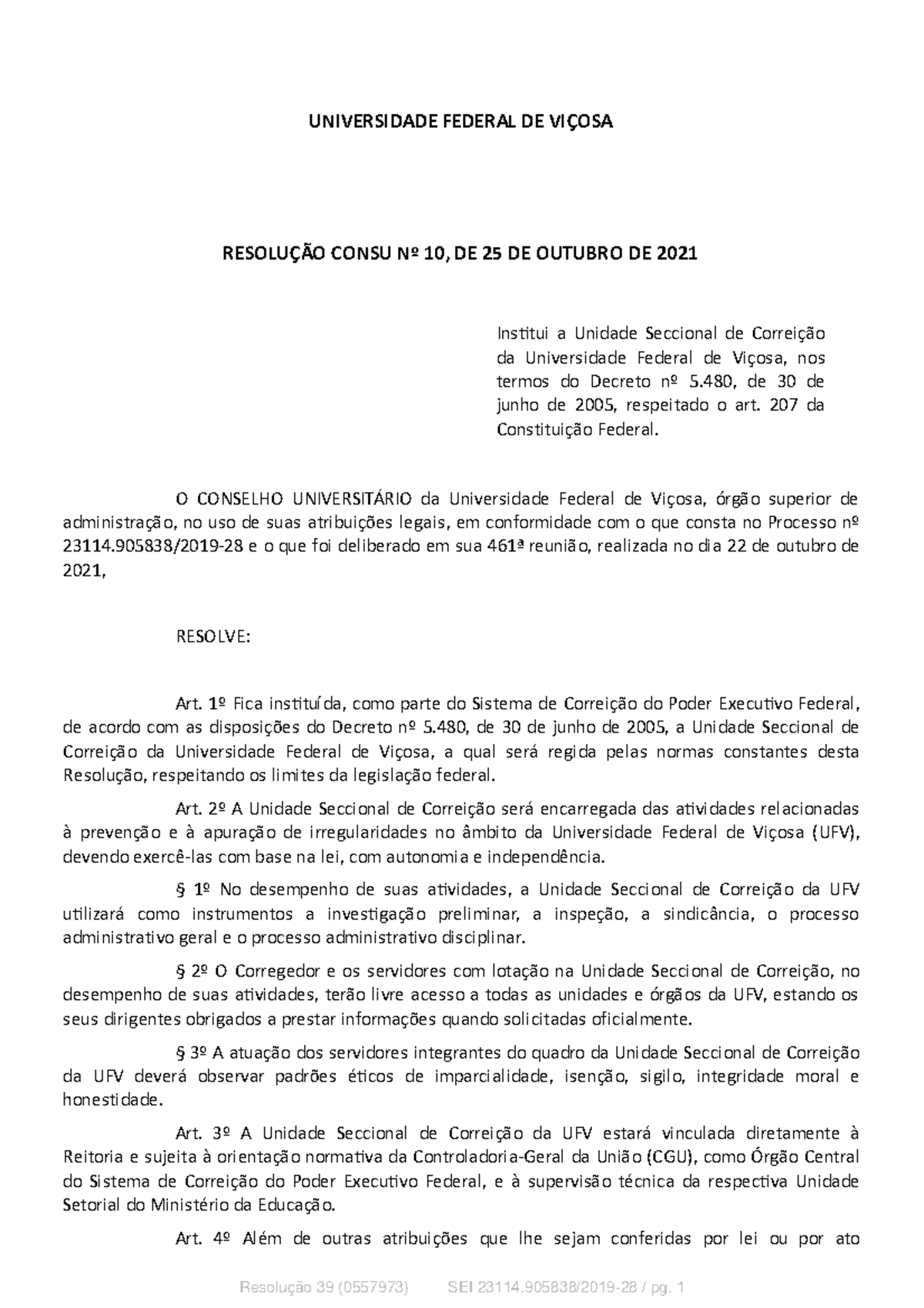 Resolução-Consu-10-2021-Unidade-Seccional-de-Correição - UNIVERSIDADE ...