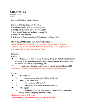 Kin 2250 - A mix a textbook notes and lecture notes - Kin 2250 Chapter ...