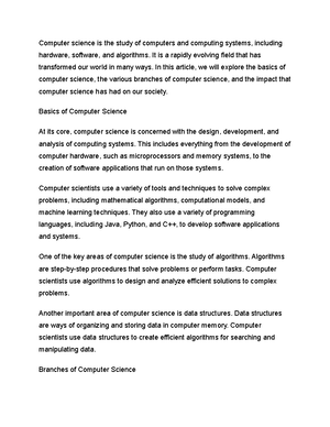 Programming Languages and Compliers - Programming languages and ...