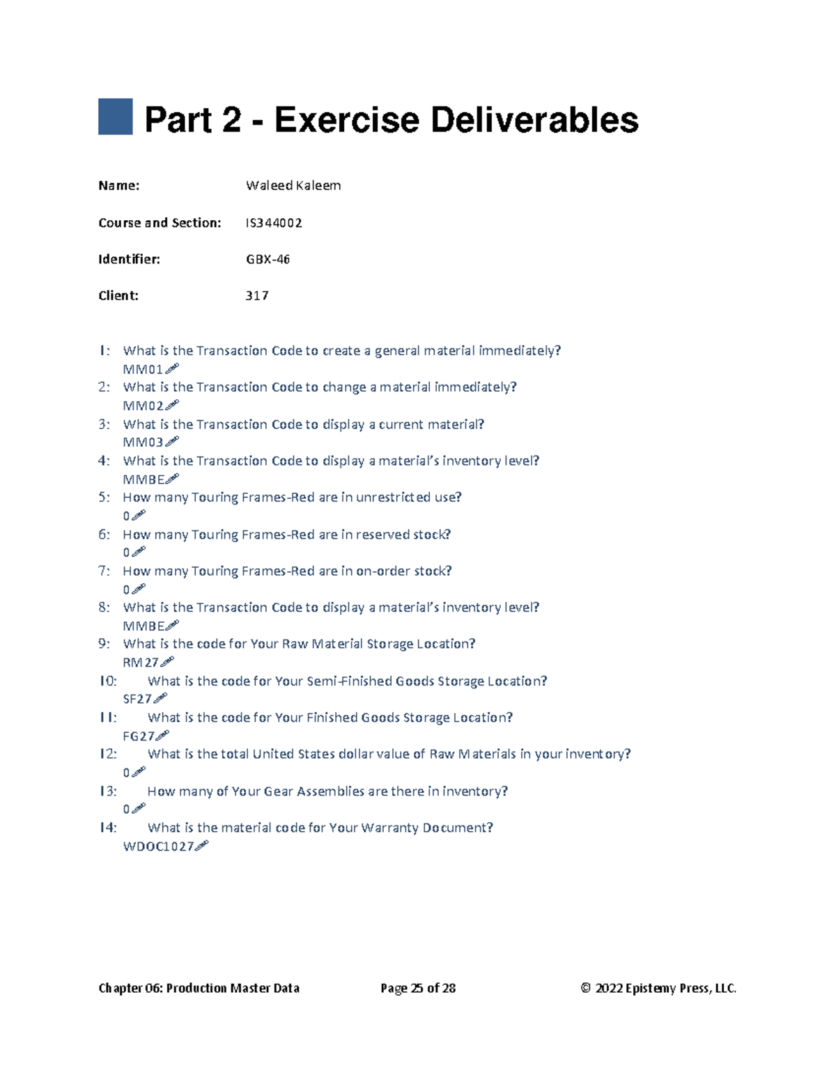 Ch.06-01 Production Master Data - S4HANA 2020 MCC V1 - Chapter 06 ...