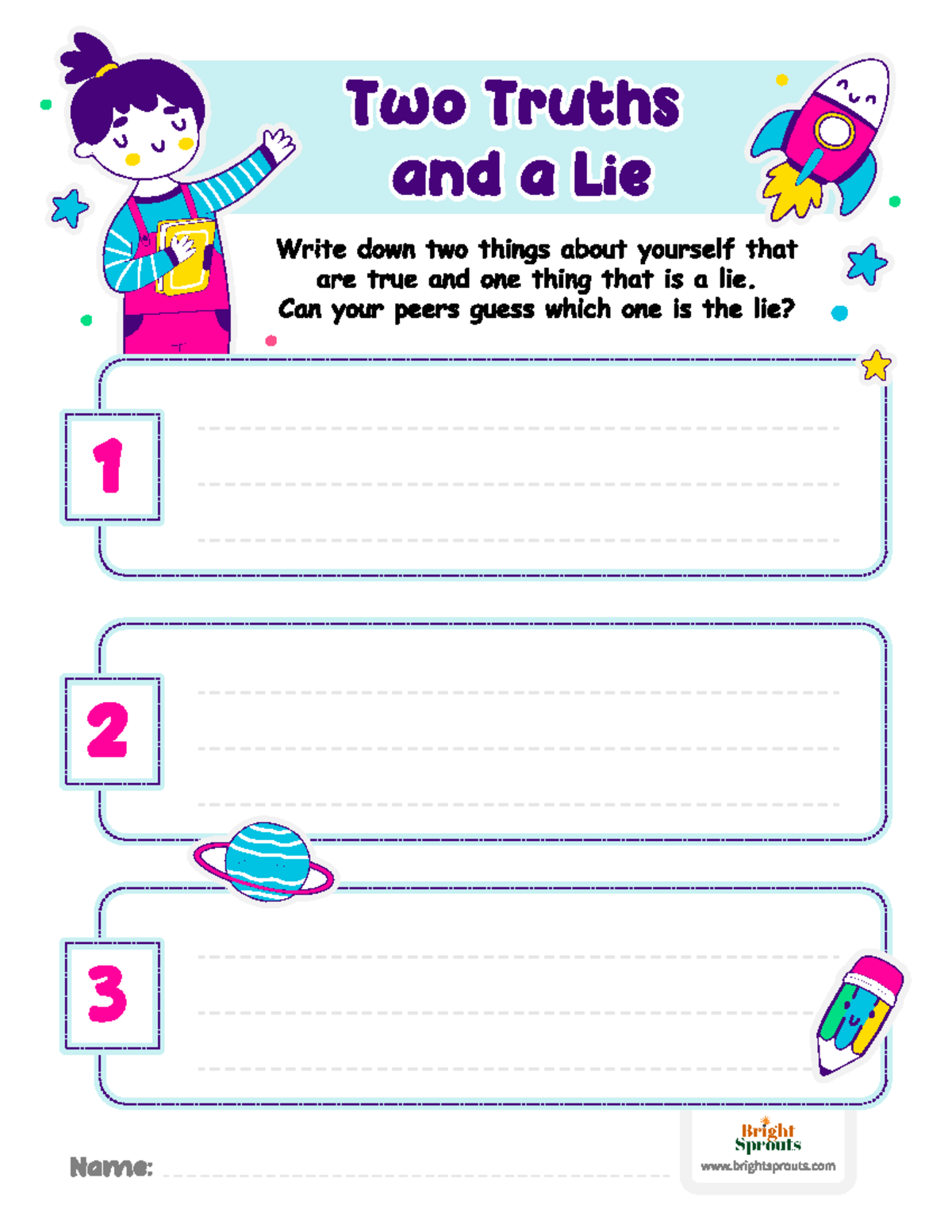 Two truths and a lie - game - English Grammar - Two Truths and a Lie ...