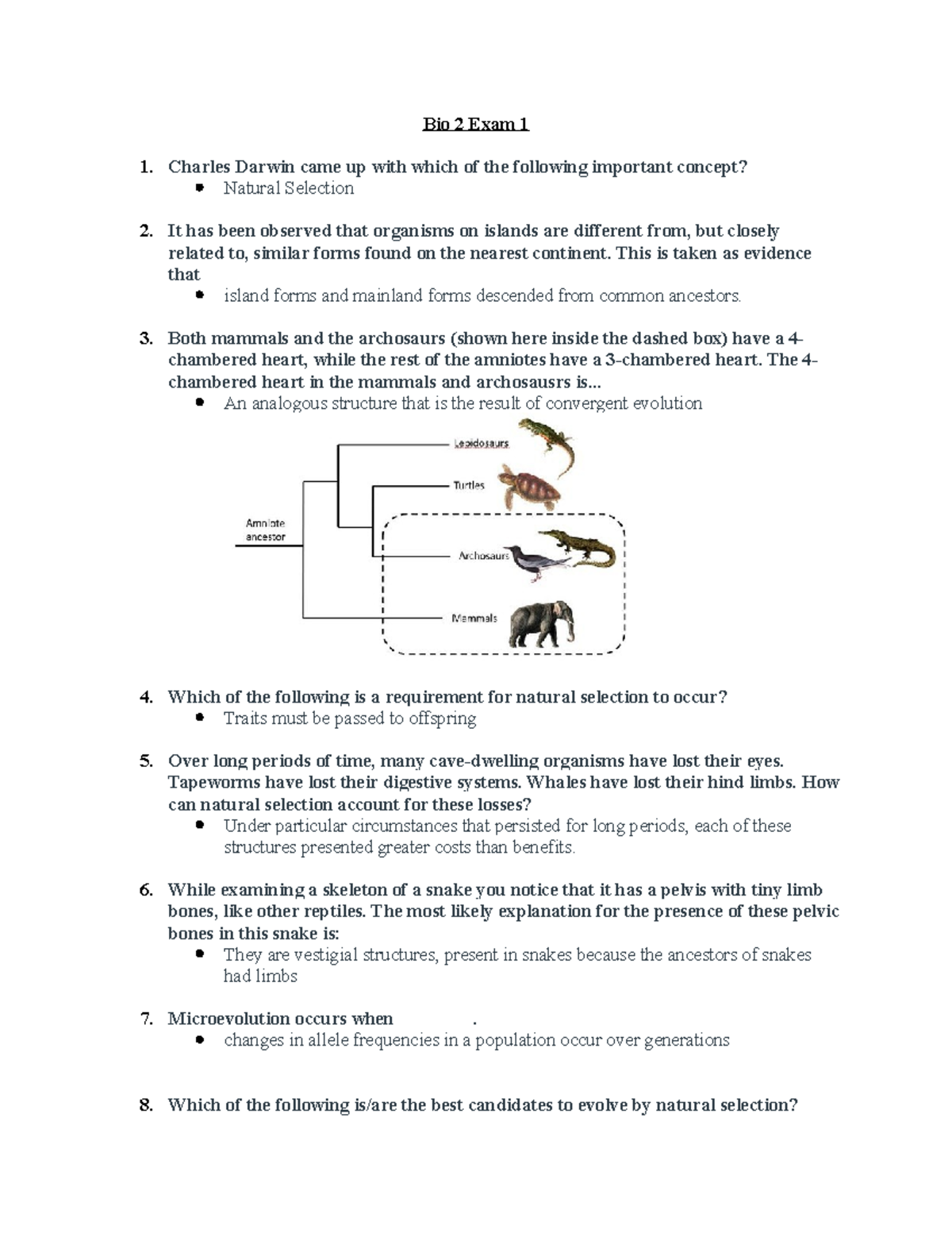 Bio 2 Exam 1 Review Flashcards – ZJWN