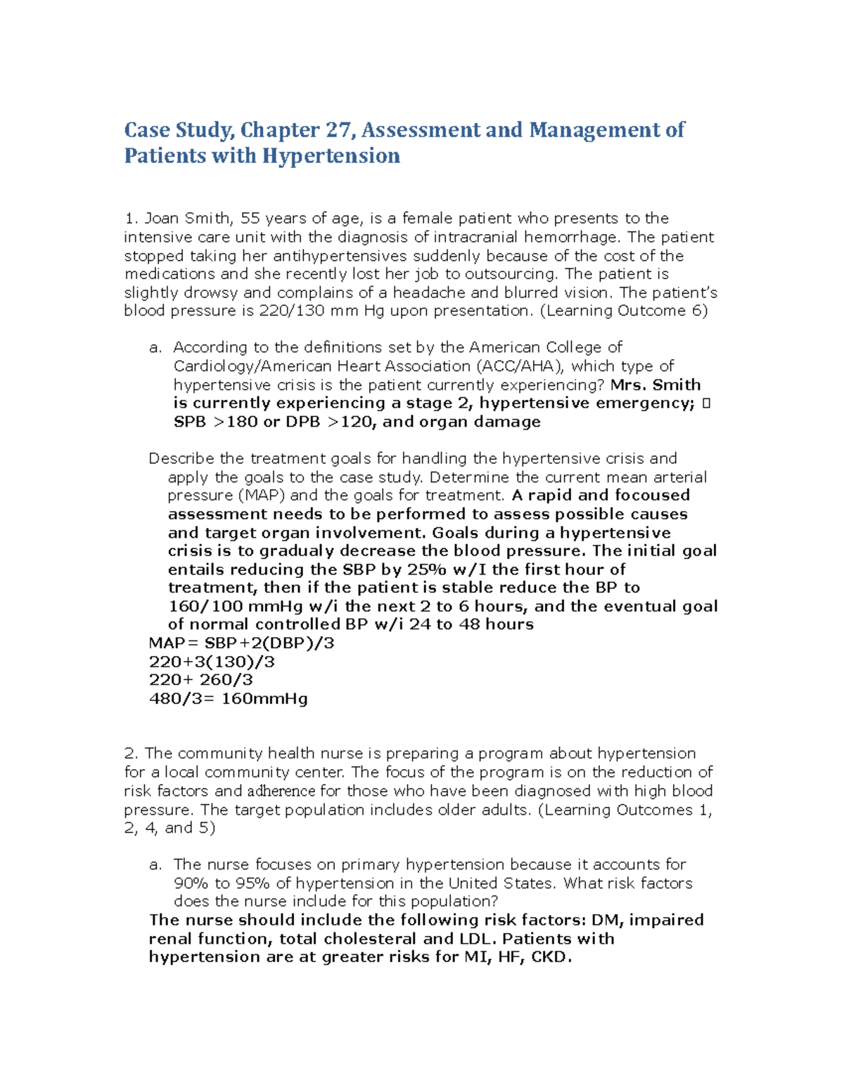 CS Chapter 27.docx Case Study, Chapter 27, Assessment and Management