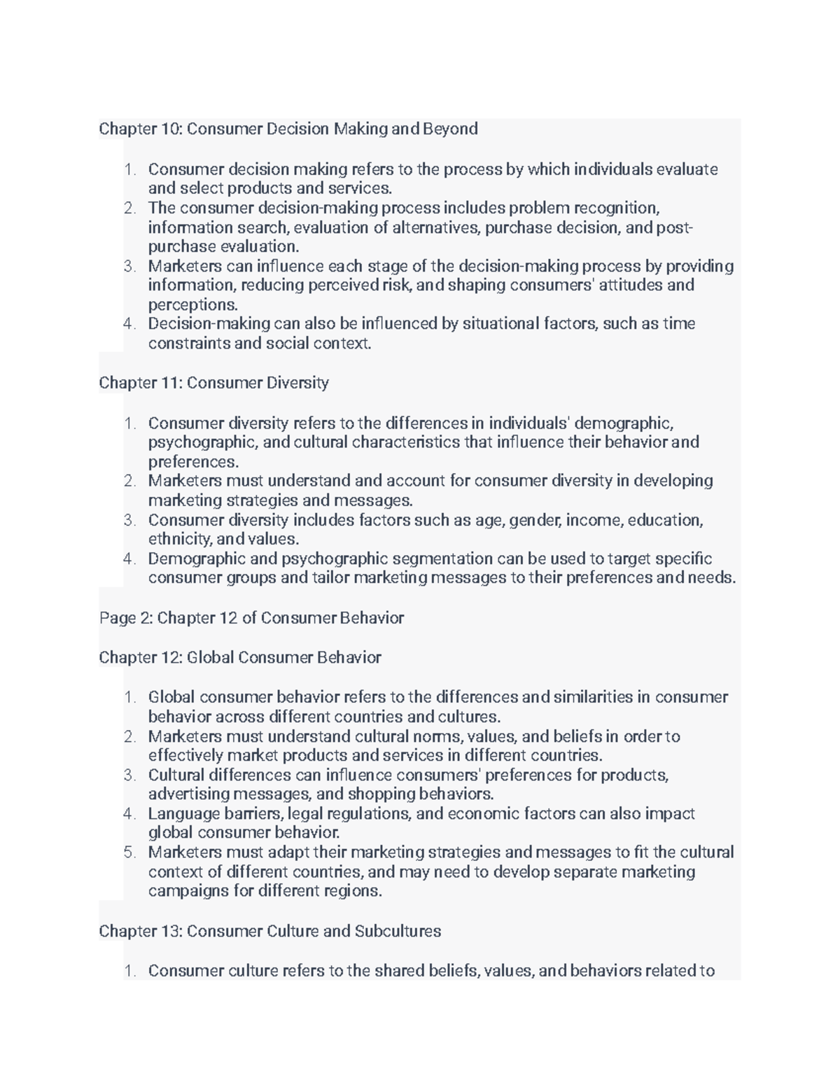 Consumer Behavior - Chapter 10: Consumer Decision Making and Beyond ...