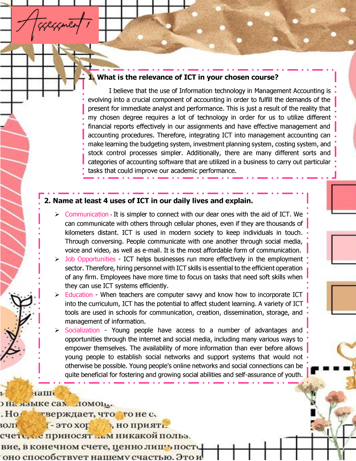 solitario-assessment-1-1-what-is-the-relevance-of-ict-in-your-chosen