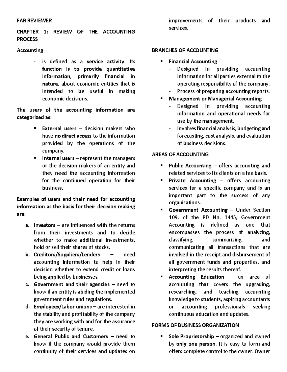 1st Year Financial Accounting and Reporting Reviewer - FAR REVIEWER ...
