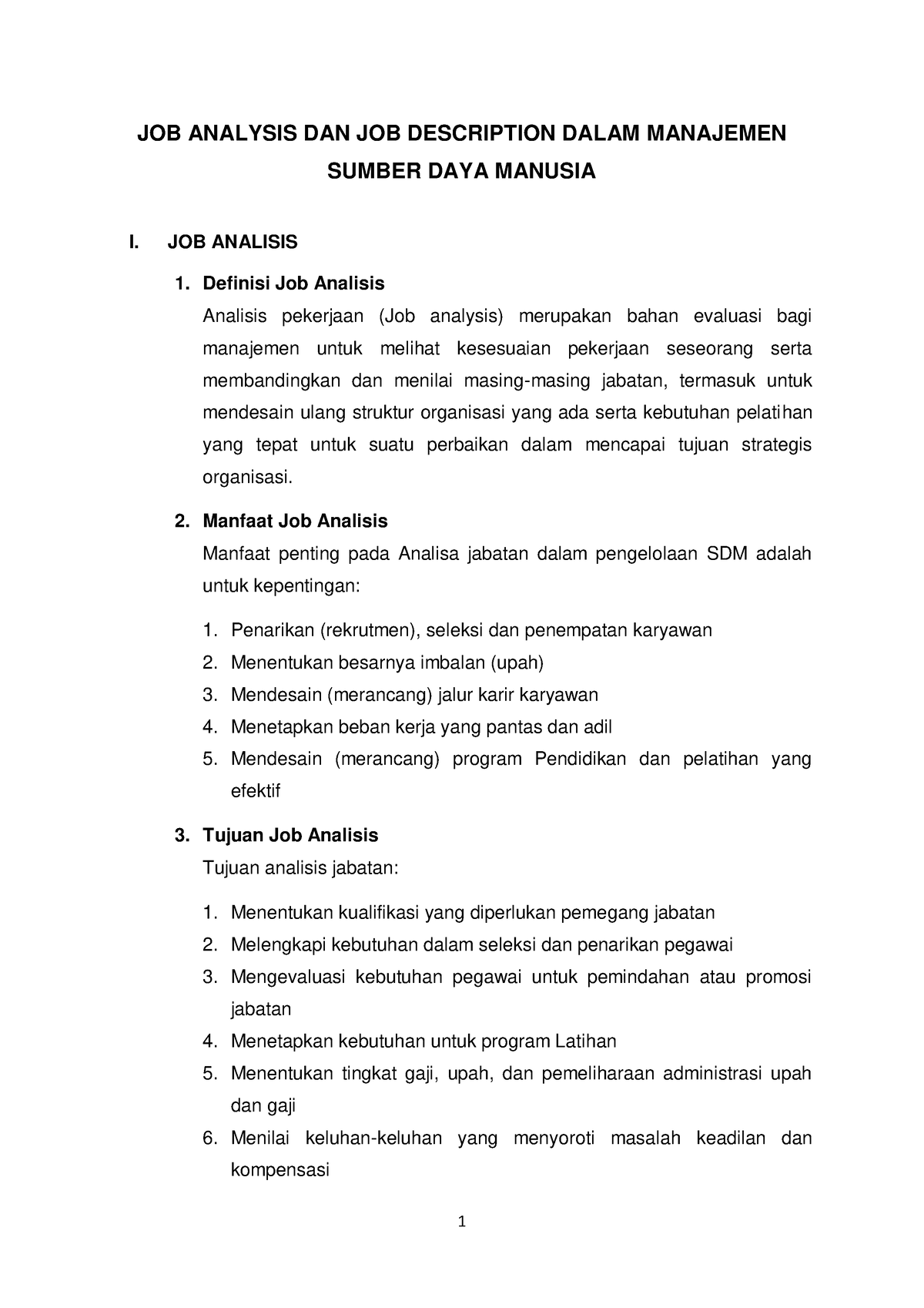 Job Analysis Dan Job Description Dalam Manajemen Sumber Daya Manusia   Thumb 1200 1698 