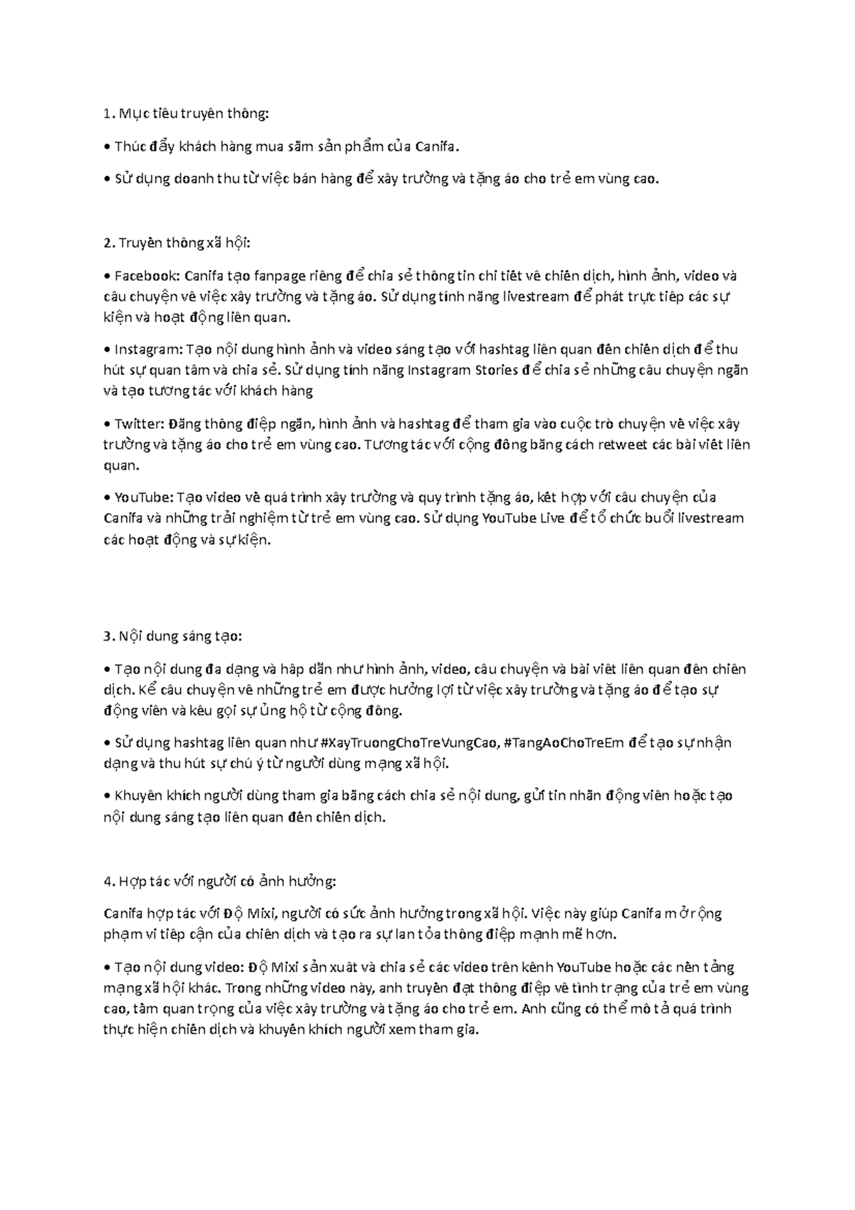 Đối với chiến lược Marketing của Innisfree về sản phẩm M ục tiêu