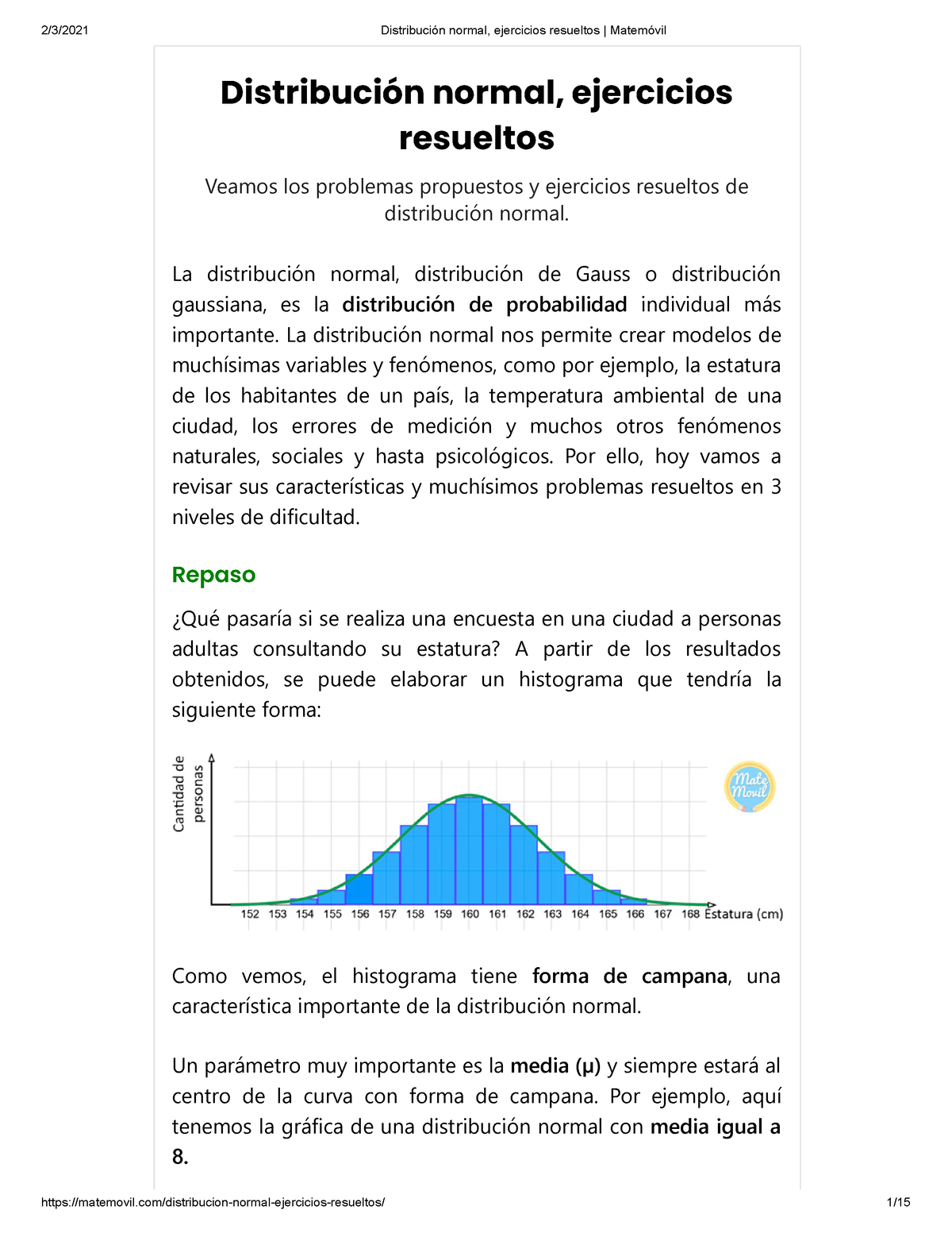 Distribución Normal Ejercicios Resueltos Matemóvil Distribución Normal Ejercicios Resueltos 9836