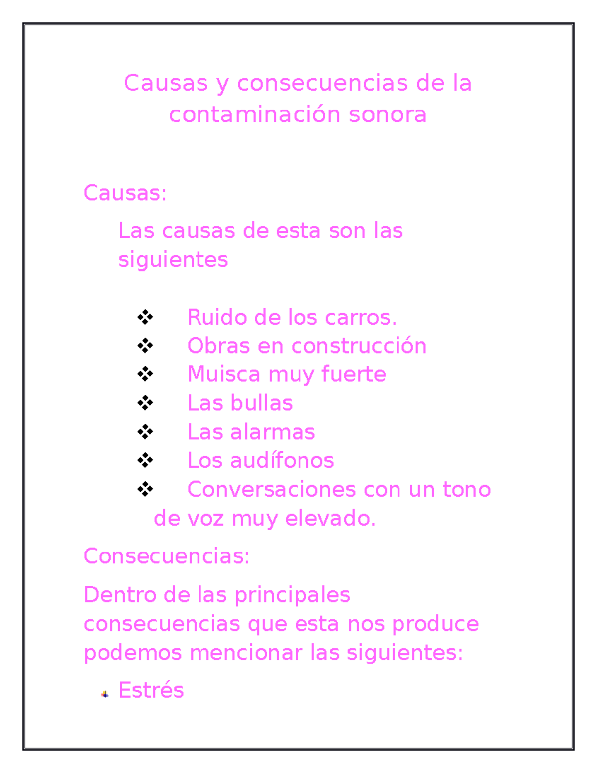 Causas Y Consecuencias De La Contaminacion Sonora - Causas Y ...