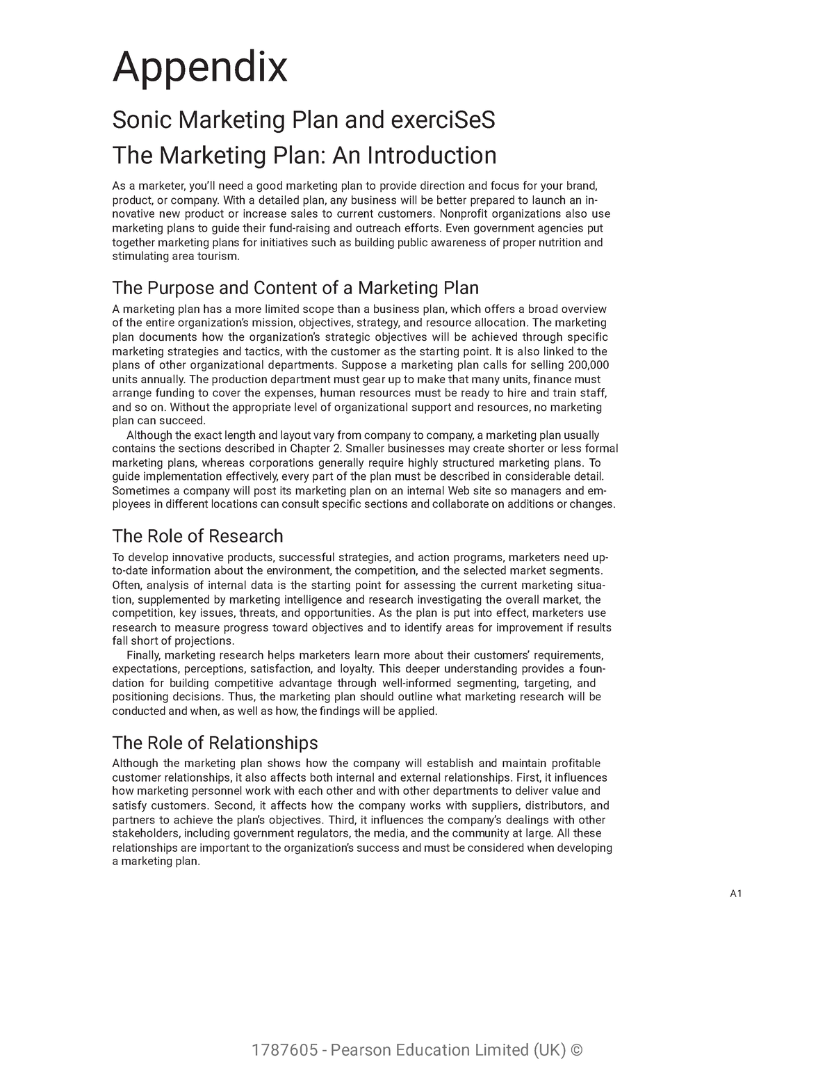 Marketing Plan (SS) - AppendixAppendix Sonic Sonic Marketing Marketing ...