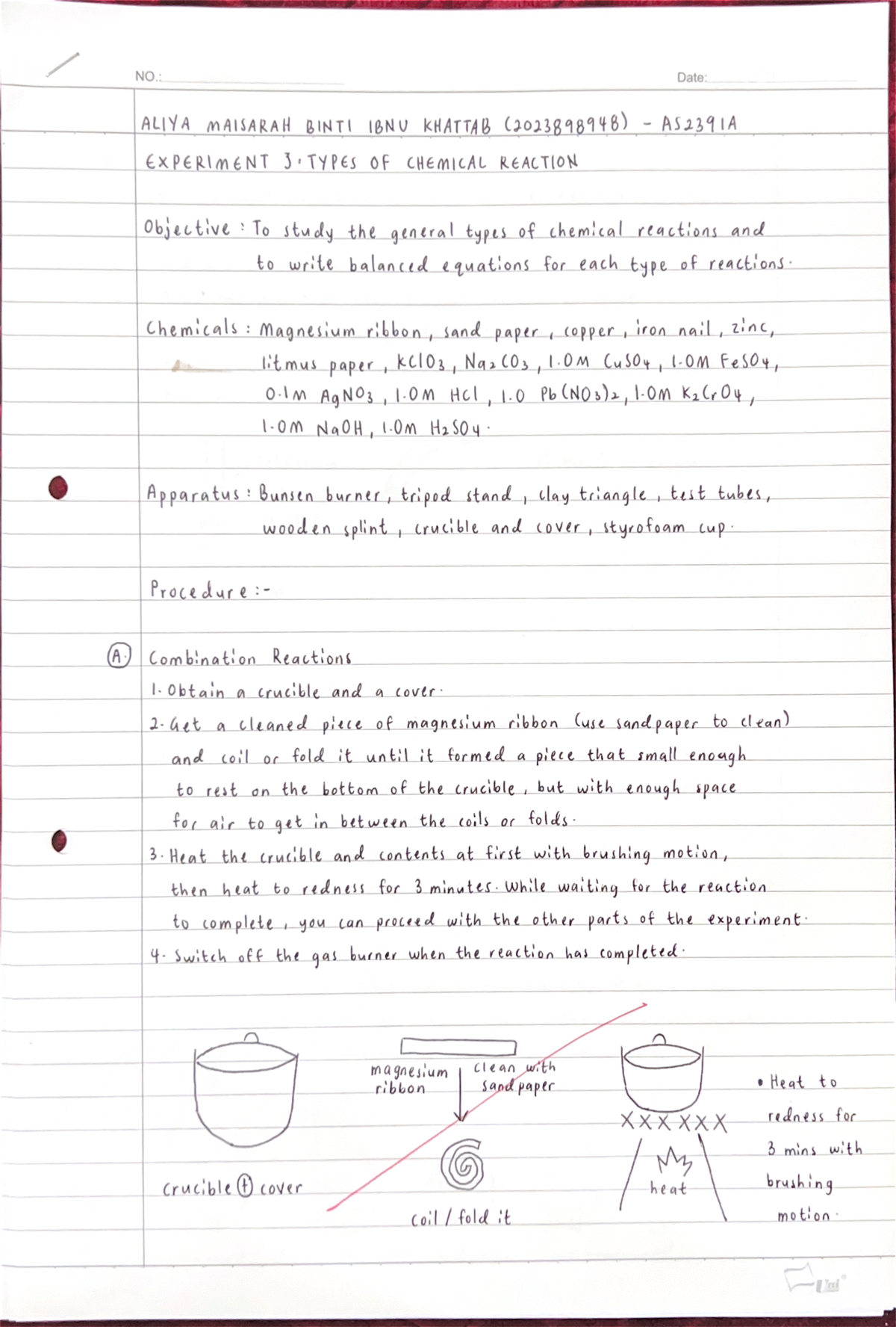 sk015 experiment 1 jotter