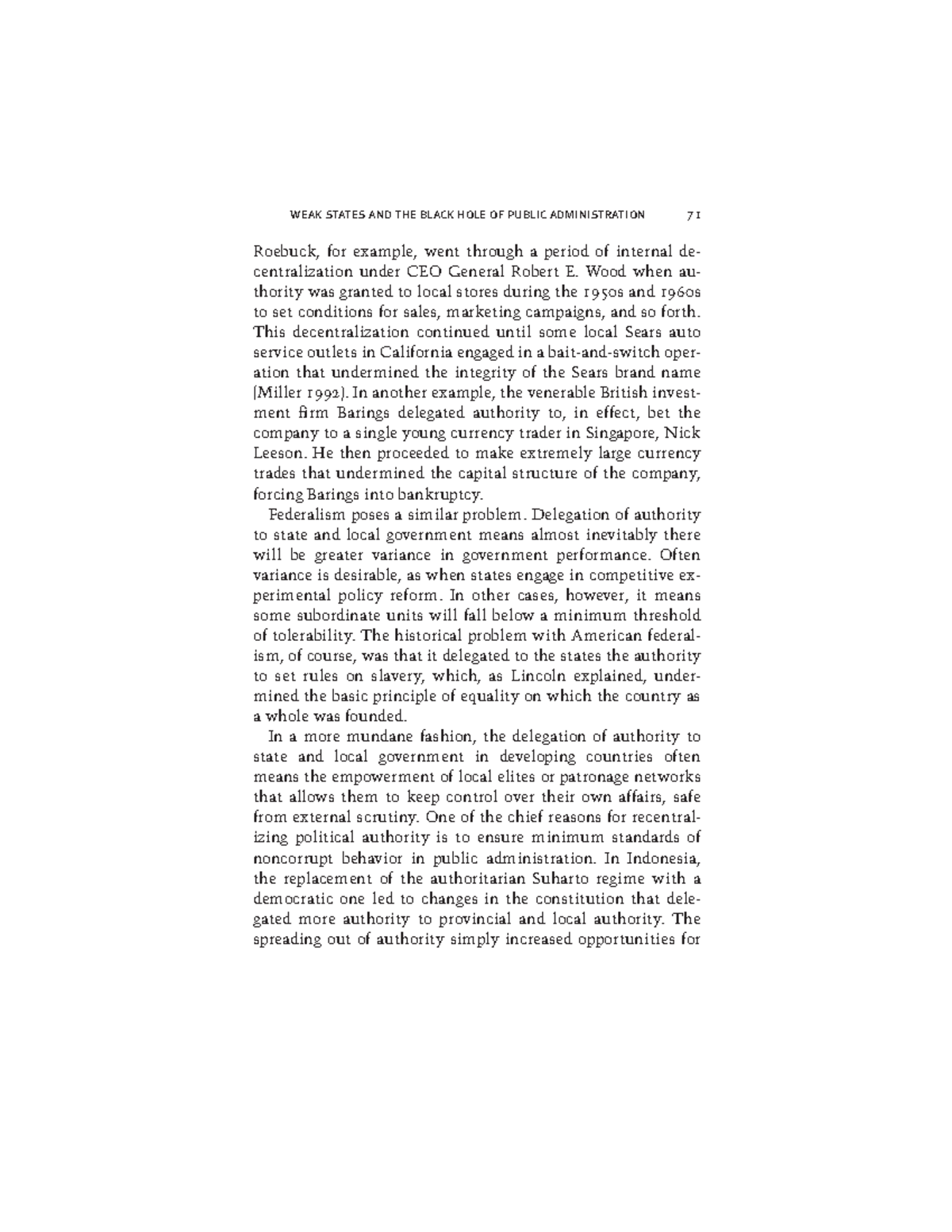 State Building Governance and World order - weak states and the black ...
