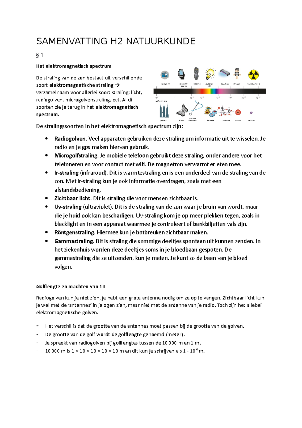 Samenvatting H2 Vwo 3 - SAMENVATTING H2 NATUURKUNDE § 1 Het ...