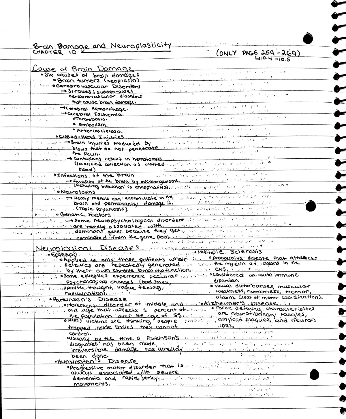 Textbook Chapter 10 Brain Damage And Neuroplasticity - PSYC 012 - Studocu