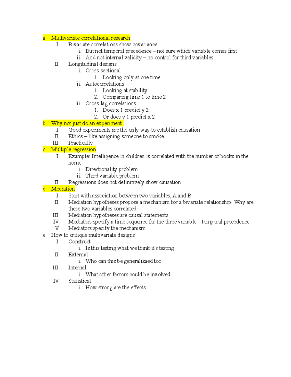 Ch. 9 Multivariate Correlation Research - A. Multivariate Correlational ...