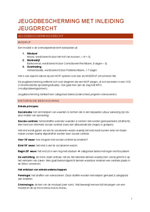 Samenvatting Recht - H1: INLEIDING ROND HET ONTSTAAN VAN DE ...