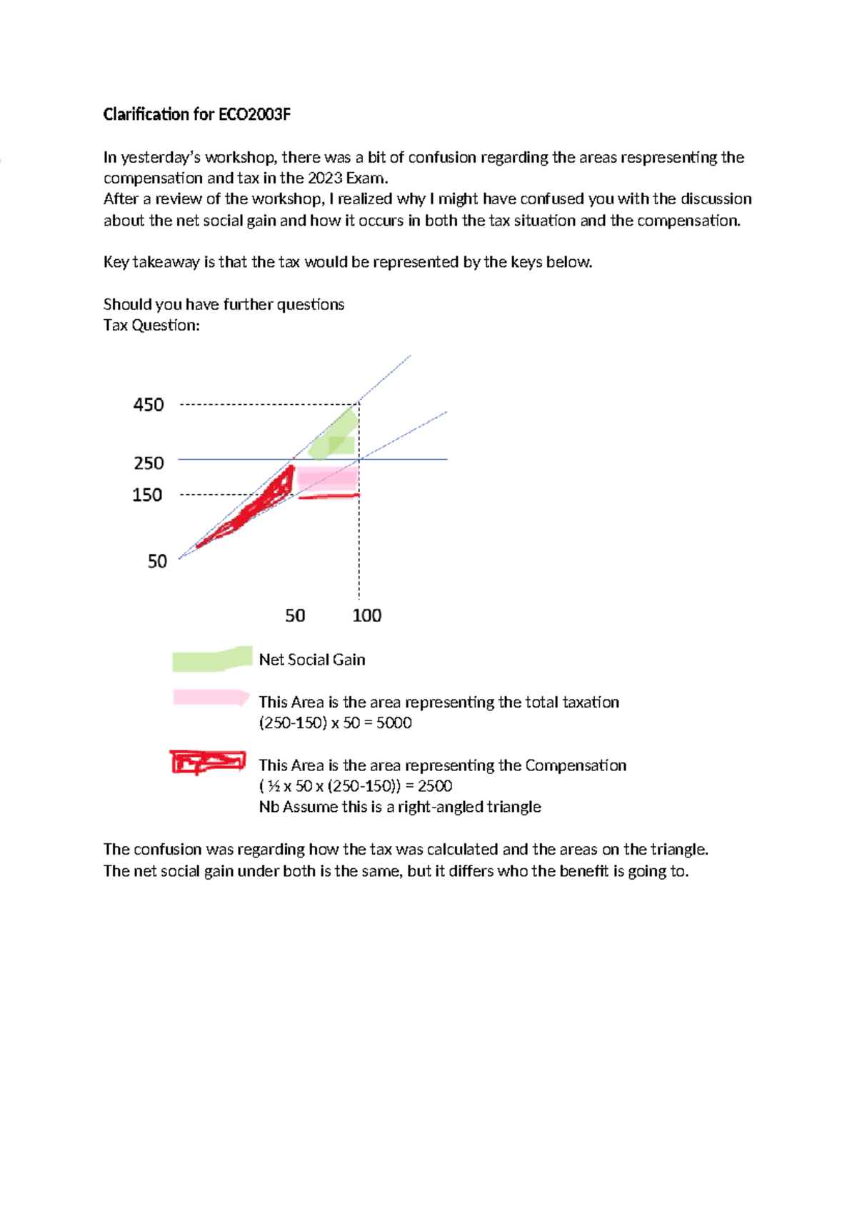 Clarification For ECO2003 F - Clarification For ECO2003F In Yesterday’s ...