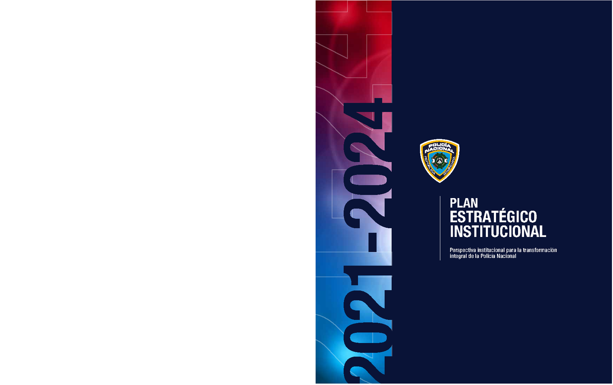 Plan Estrategico Policia Nacional 2021 2024 Version Digital - PLAN ...