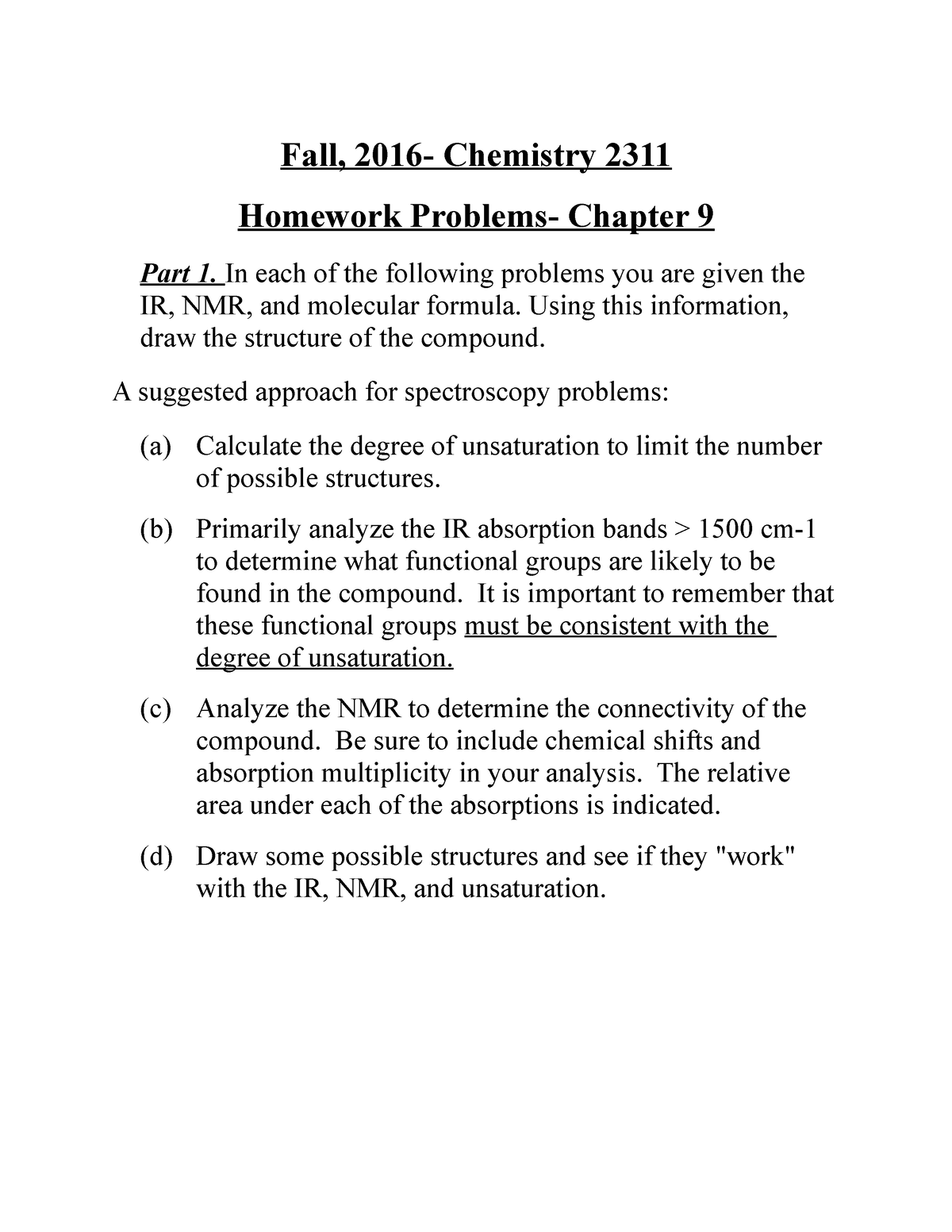 chemistry chapter 9 homework answers