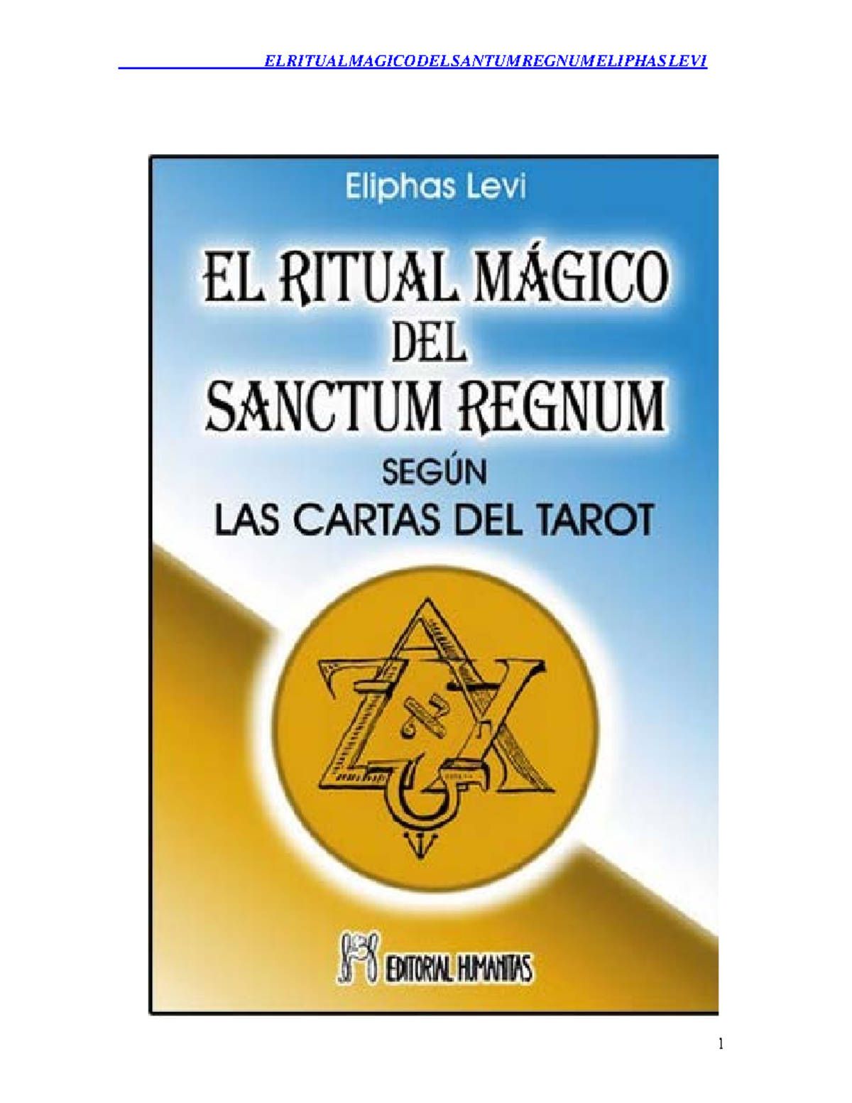 El ritual magico de Sanctum regnum - EL CHERUB DE EZEQUI EL Eliphas ...