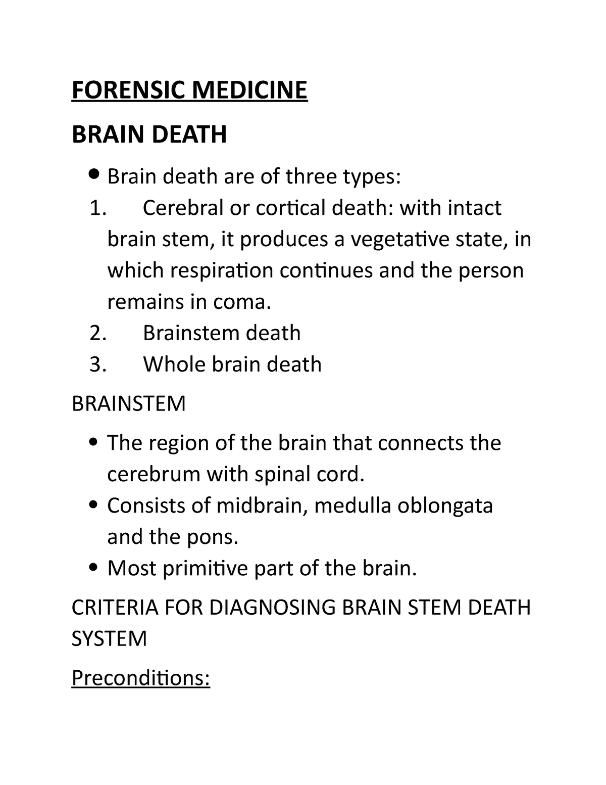 research paper on brain death