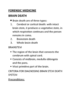 Modes Of Death Forensic Medicine - FORENSIC MEDICINE MODES OF DEATH ...