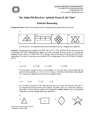 Abstract Reasoning Questionnaire - Rivera, Shannel Angelica Claire B ...