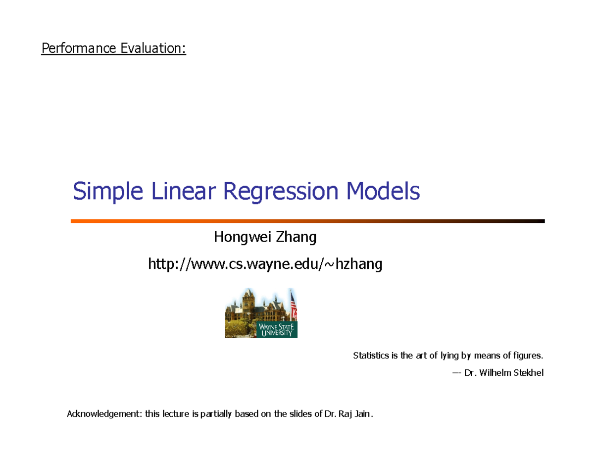11 - Simple Linear Regression Models - Simple Linear Regression Models ...