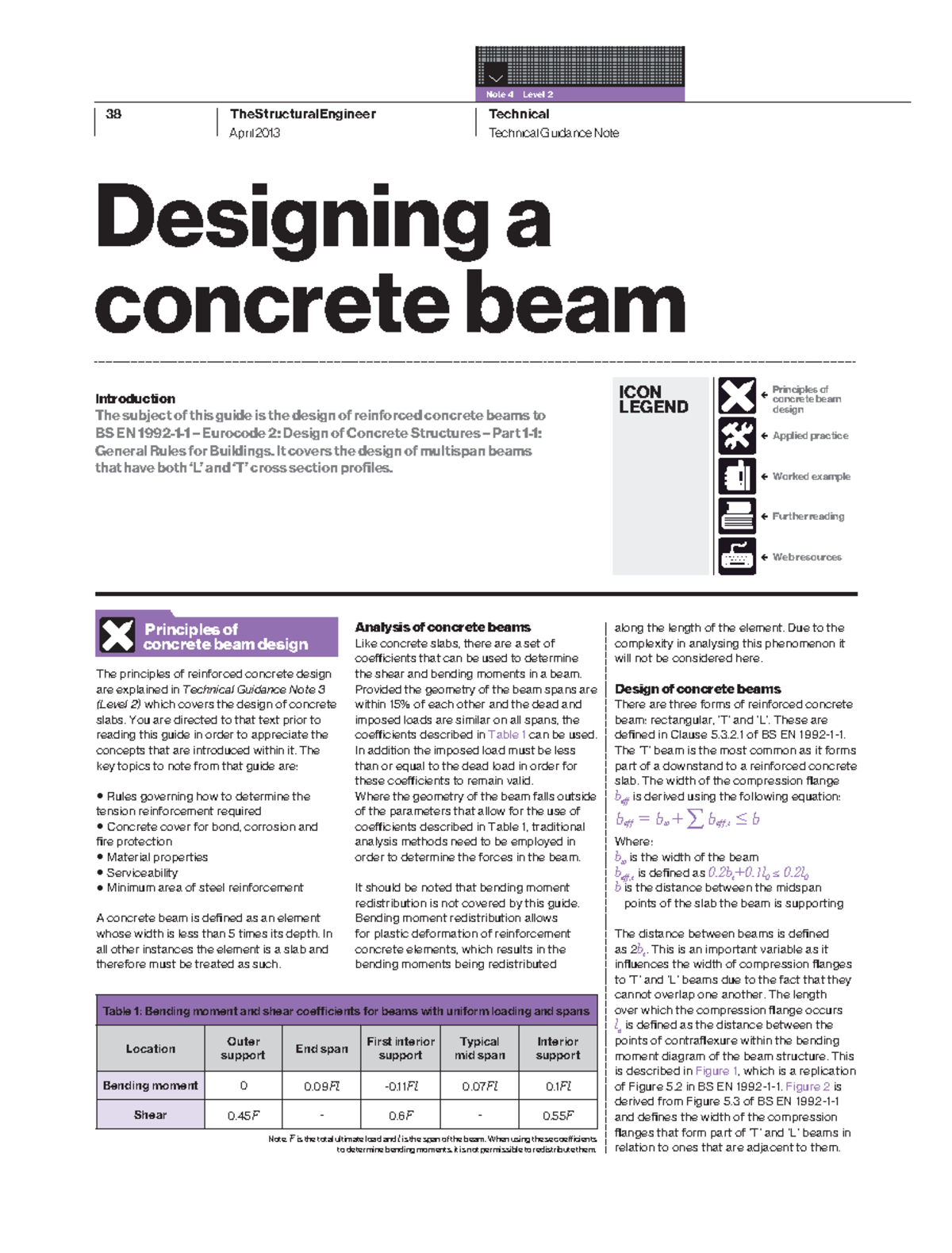 Note4-level 2 - Design Example - 38 TheStructuralEngineer Technical ...
