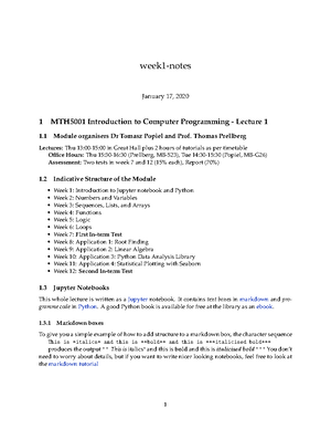 Introduction to computer programming lab work solutions - week3-lab ...
