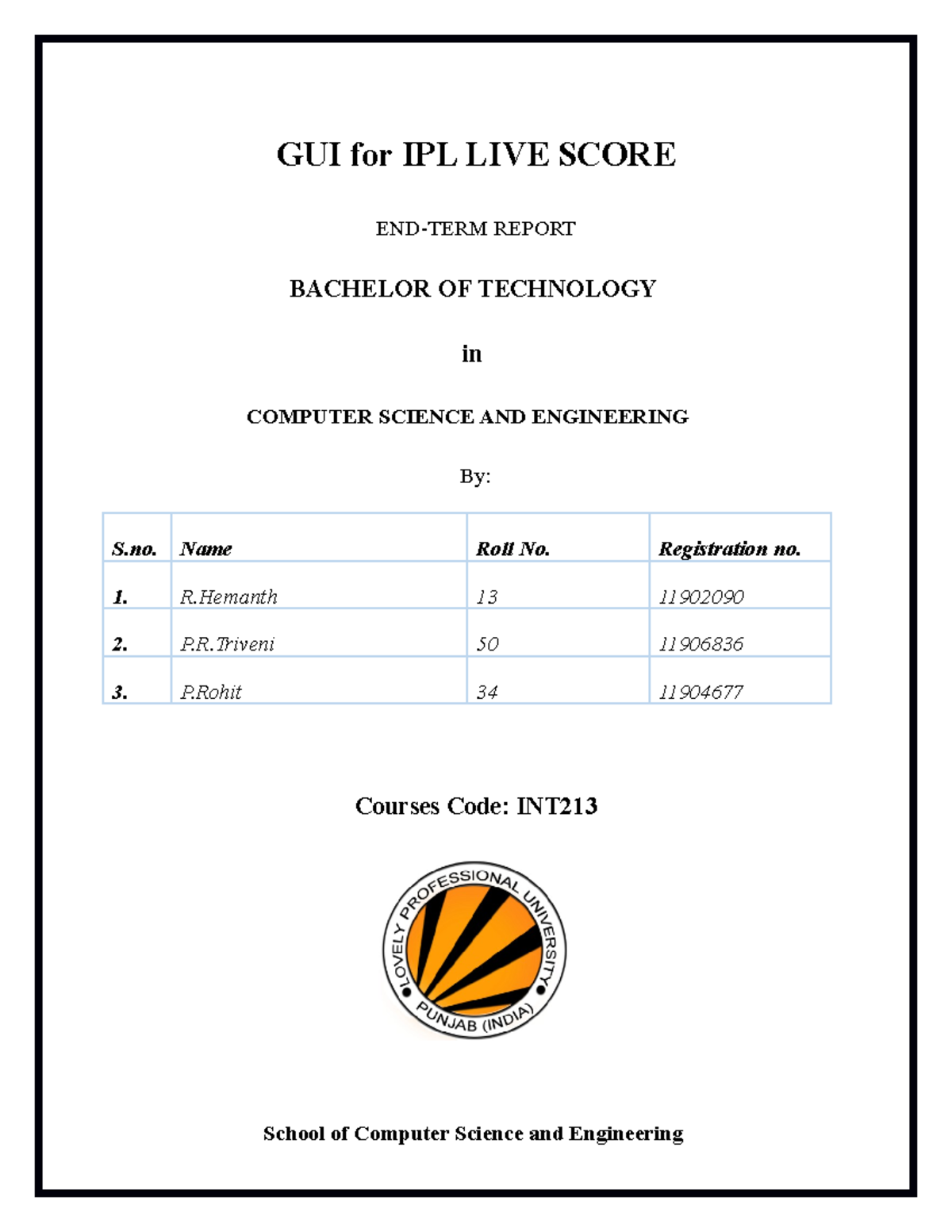 Ipl (1) - PYTHON - GUI for IPL LIVE SCORE ####### END-TERM REPORT ...