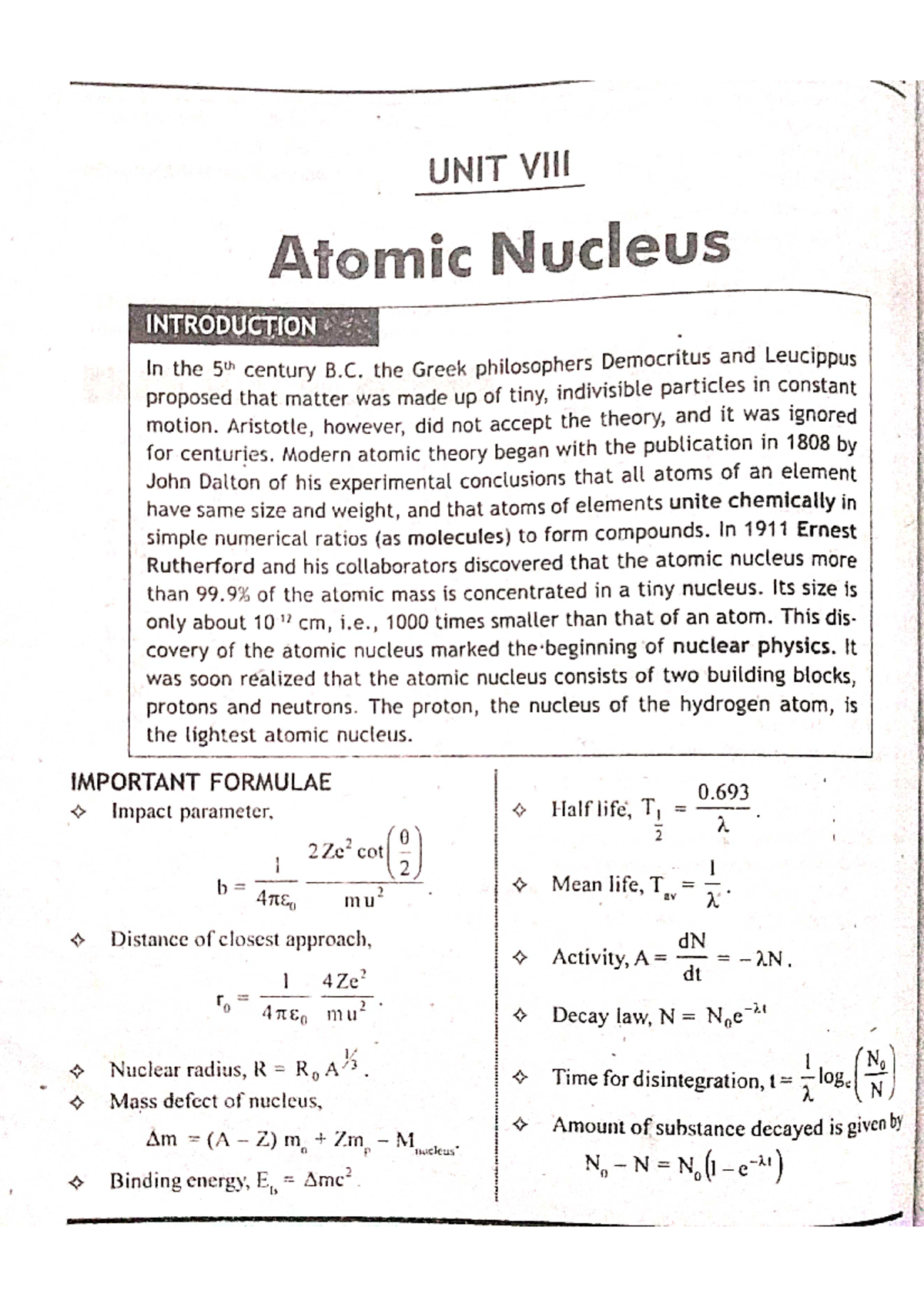 Atomic nucleus - +2physics - questions and answers - Bachelor of ...
