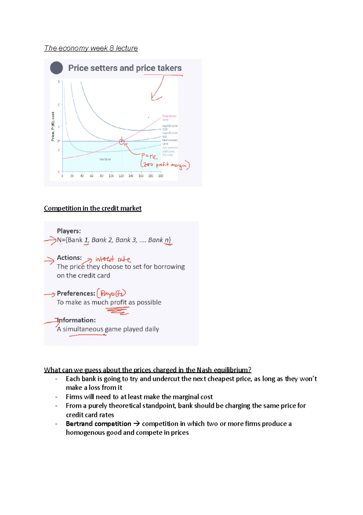 The economy week 8 lecture - The economy week 8 lecture Competition in ...