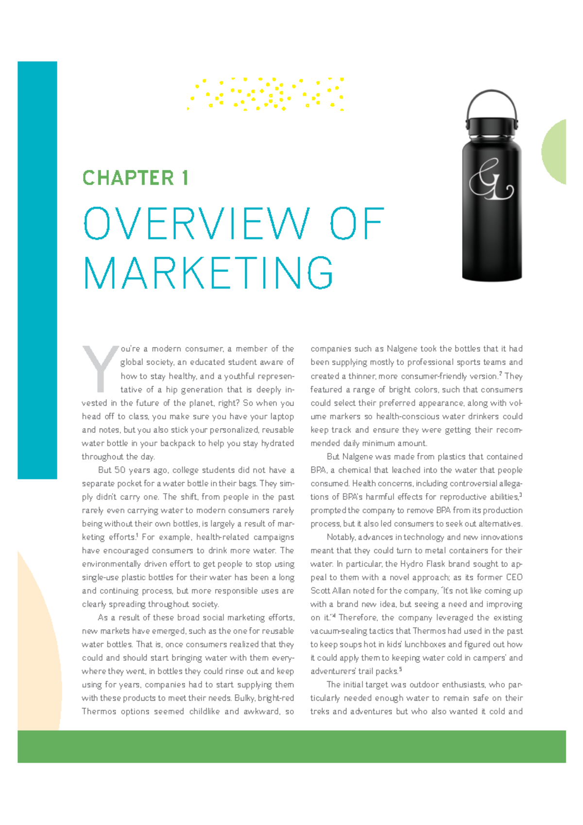 Marketing Textbook Part 1 - CHAPTER 1 OVERVIEW OF MARKETING Y Ou’re A ...