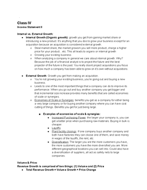 FIN333 Class 7 - Professor Young at DePaul University Lecture Notes for ...