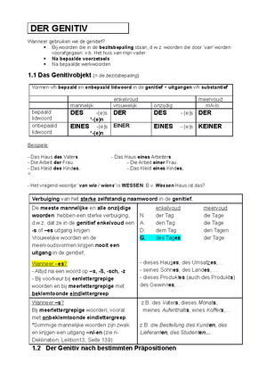 Übungen Zum Genitiv-1 - Jhjvjhjibjk - Interne Fortbildung EDV (Aus: DaF ...