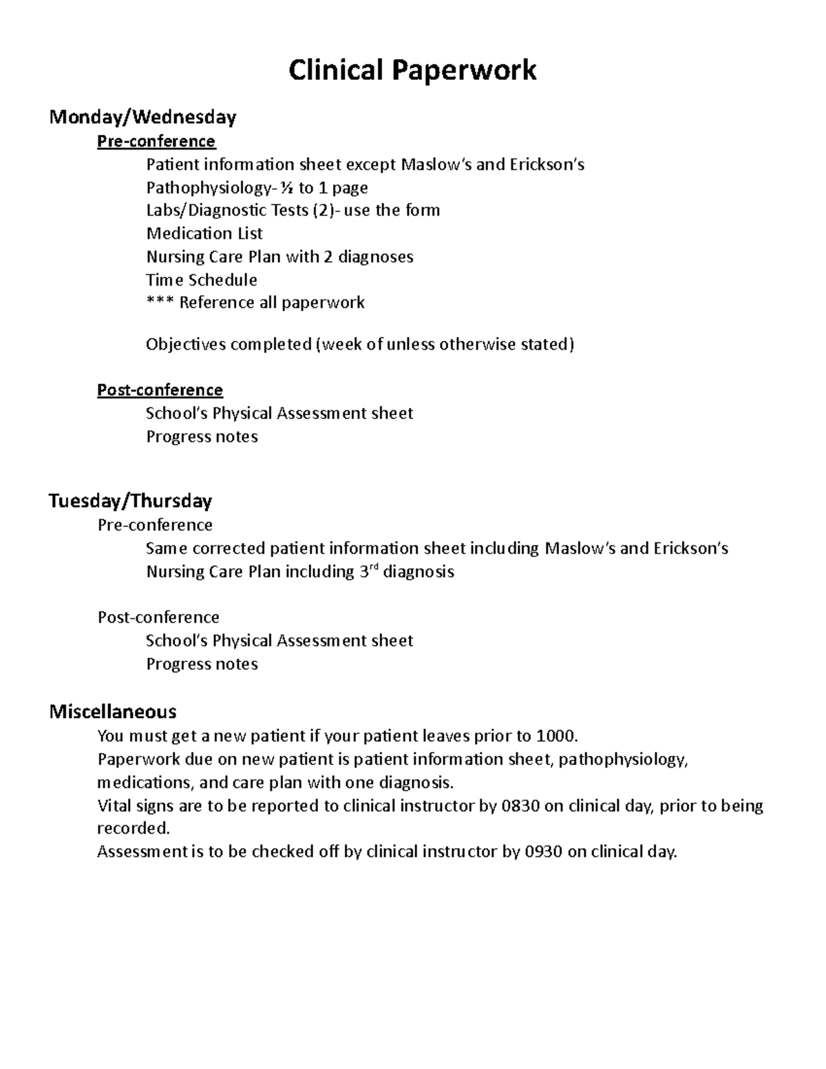 clinical-paperwork-instructions-clinical-paperwork-monday-wednesday