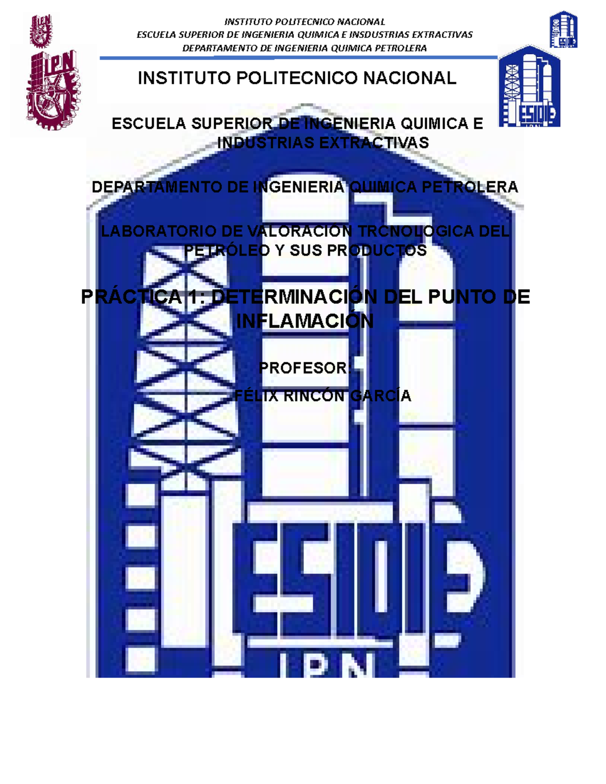 Punto de ignicion xd Practica completa, sin calculos adicionales, teoria y bibliografia