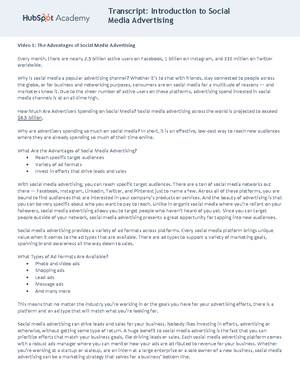 Setting the Foundation for Digital Advertising Strategy - Transcript ...
