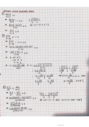 Matematika (Sistem Bilangan Real) - MATEMATIKA SISTEM BILANGAN REAL A ...