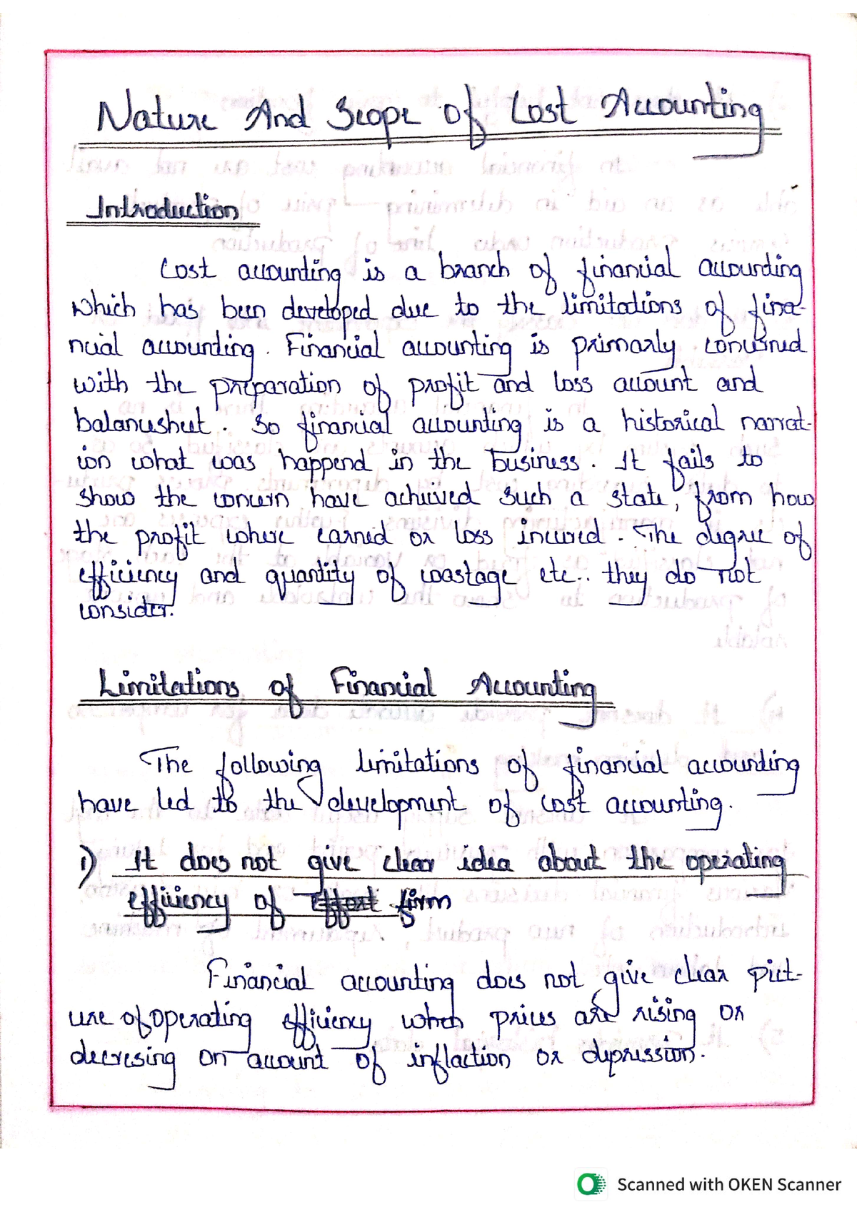 Cost accounting - Studocu