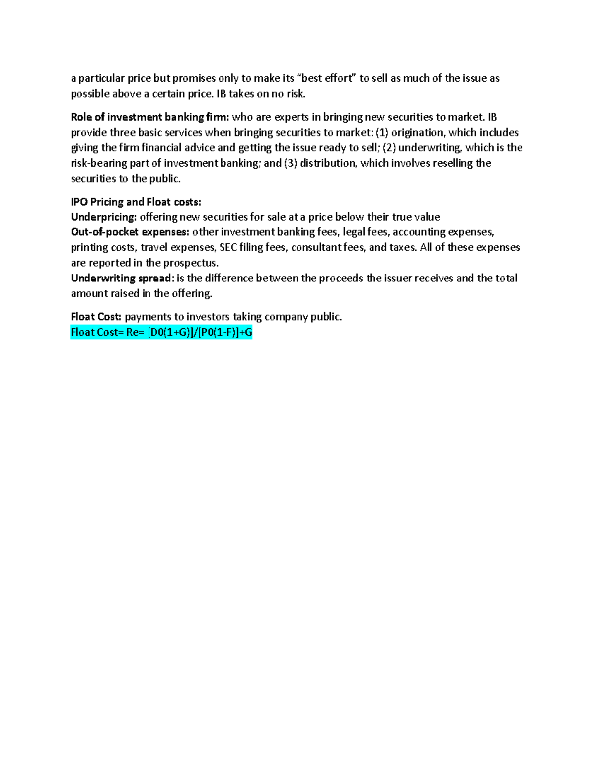 FIN 300 - Exam and final exam study guide - a particular price but ...