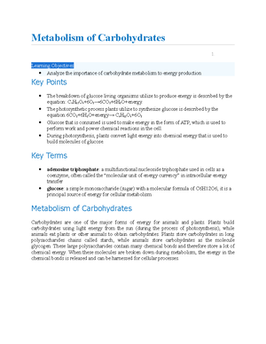 Introduction to carbohydrates - Anabolic and Catabolic Pathways ...