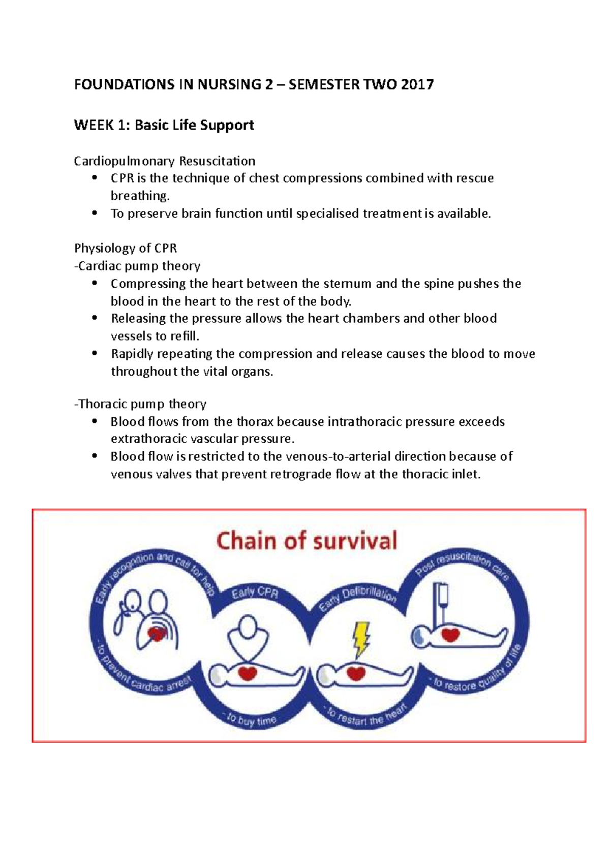 FOUNDATIONS IN NURSING 2 WEEK 1: Basic Life Support - FOUNDATIONS IN ...